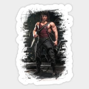 Mortal Kombat 11 Rambo Print - 57212130 Sticker